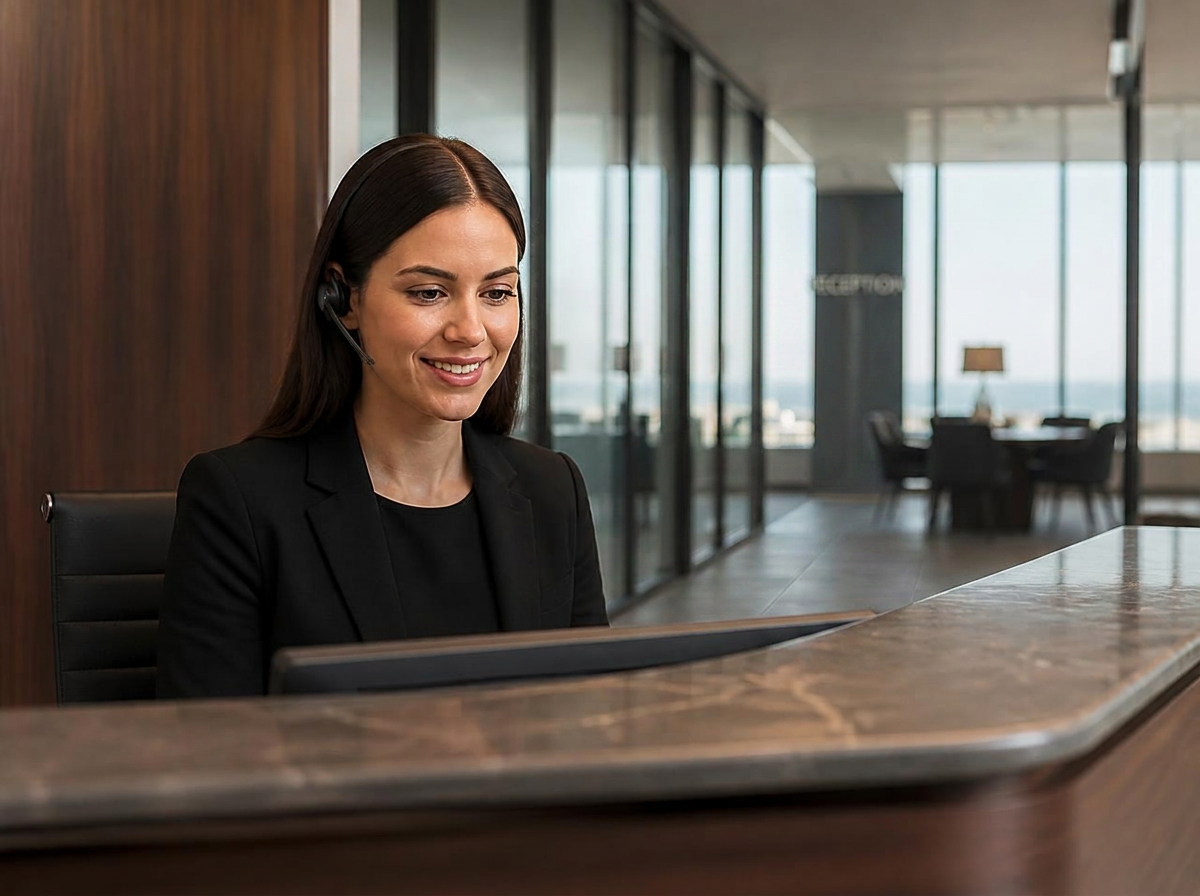Bridge Reception AI front office answering calls for a home service business